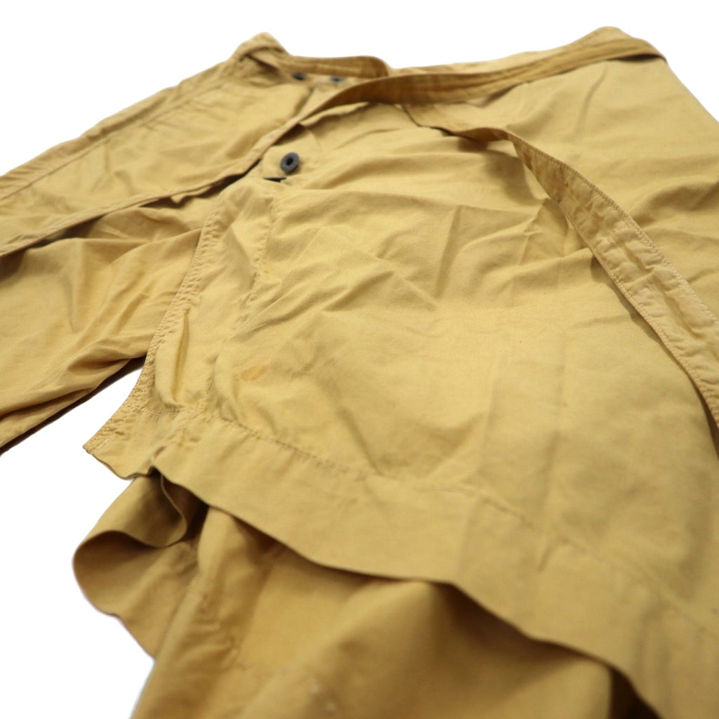 KAPITAL Pantaloni asimmetrici avvolgenti L beige cotone Made in Japan