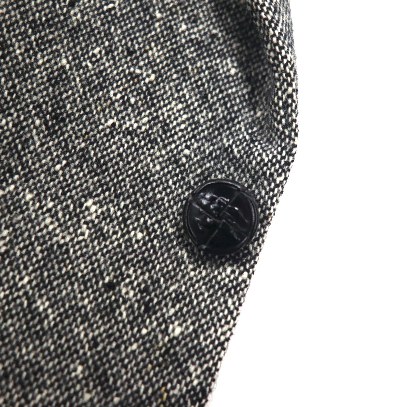 Burberrys vintage - Giacca in tweed 2 bottoni con misto cashmere, taglia M, colore grigio, lana, fabbricata in Giappone