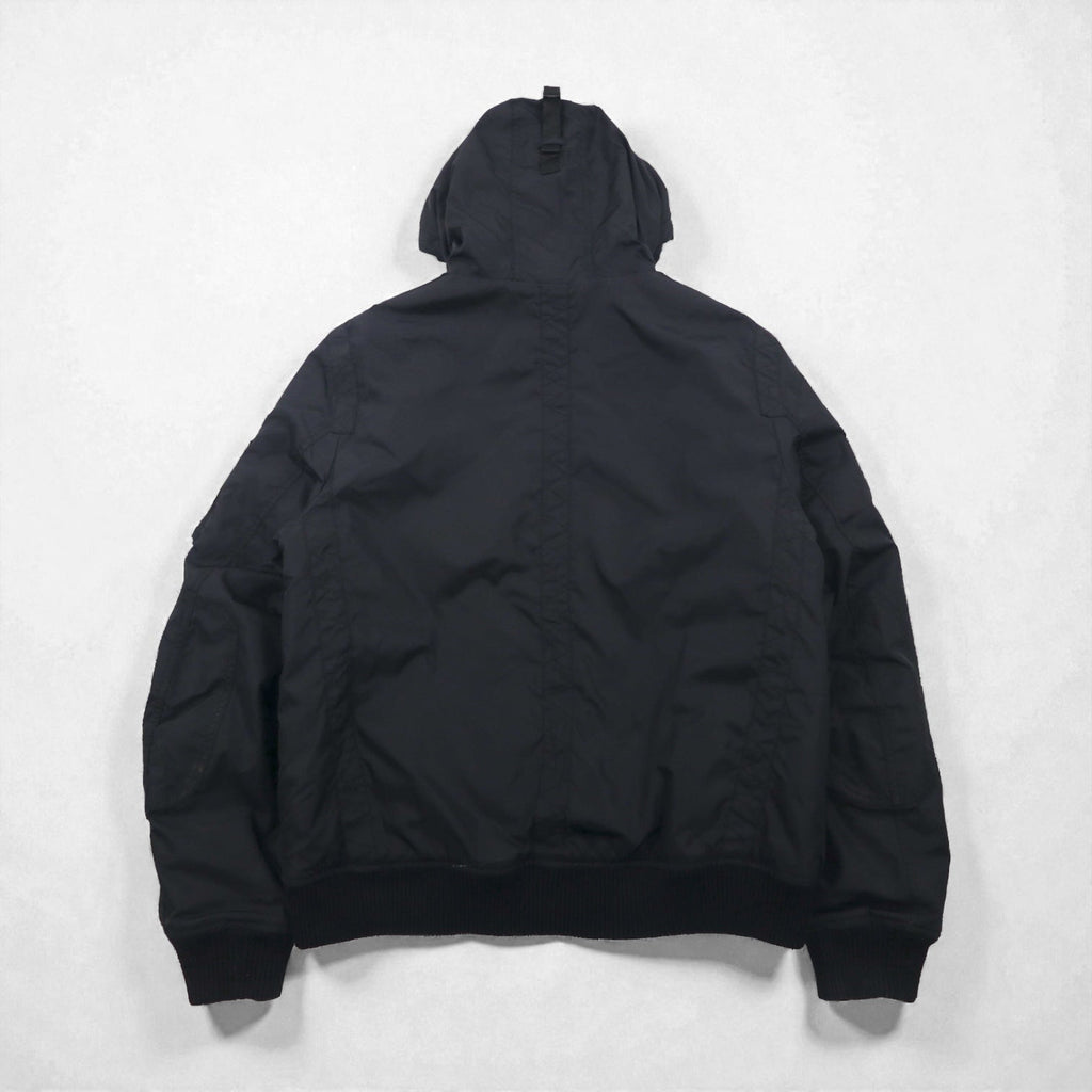 Schott 90年代 MA-7 AER ボンバージャケット フライトジャケット L ブラック 中綿 ミリタリー ARMY TYPE GARMENT KYLE M85-237-04