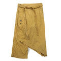 KAPITAL Pantaloni asimmetrici avvolgenti L beige cotone Made in Japan