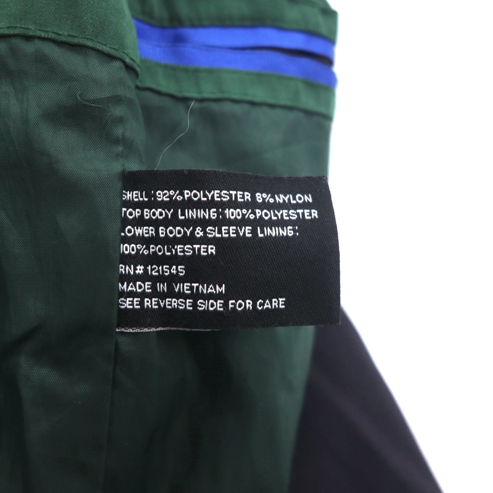 LONDON FOG Giacca Harrington Swingtop in pelle di pesca, taglia L, colore nero, collo alto