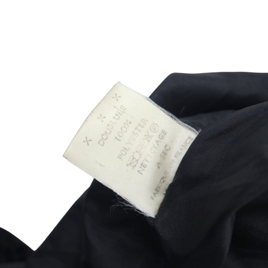 CDV COMME DU VRAI Cappotto in pelliccia sintetica leopardata, taglia unica, grigio acrilico con inserti in tessuti diversi, provenienza Francia