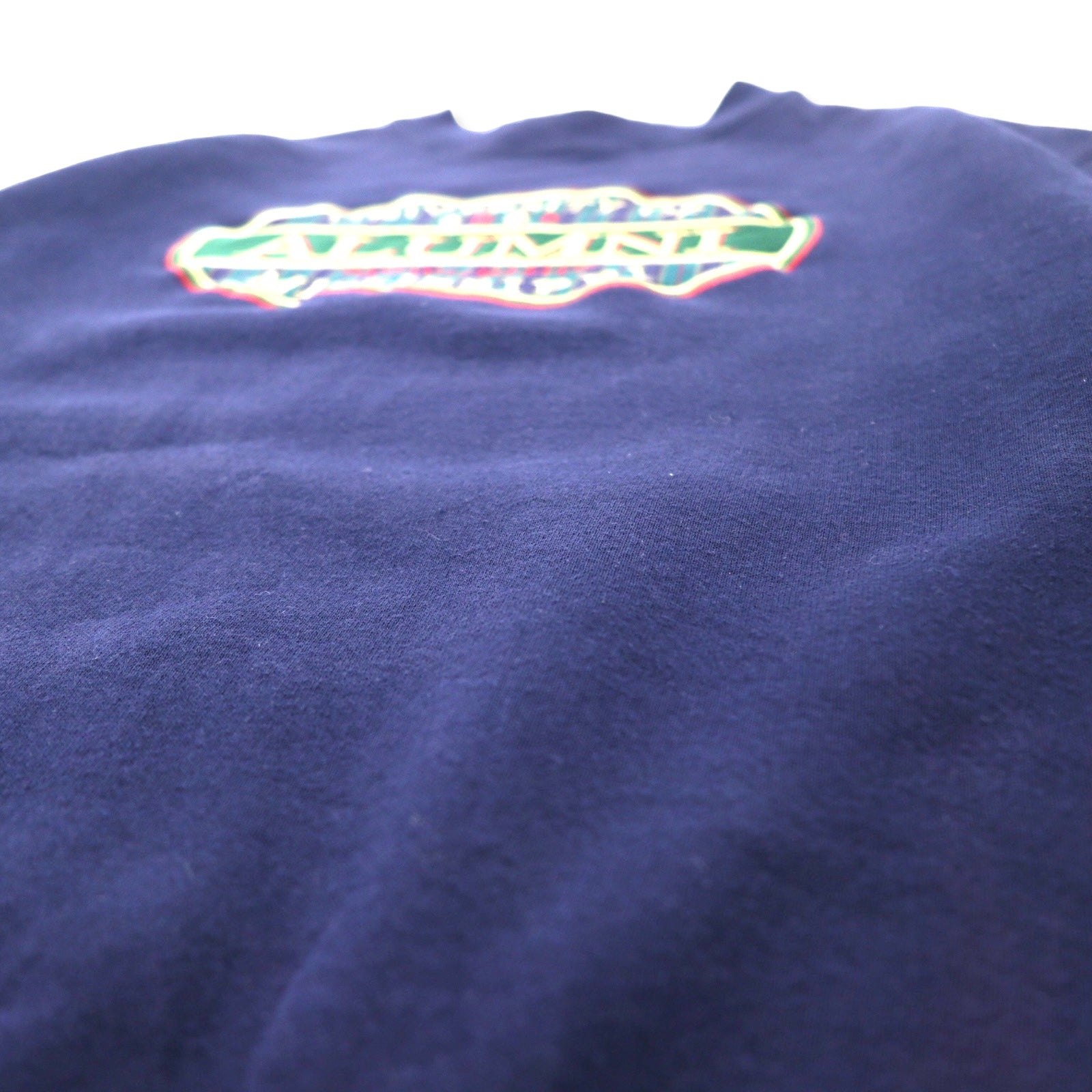 Felpa JAN SPORT Made in USA anni '90 con ricamo college, taglia M, blu navy, cotone, UNIVERSITY OF ALUMNI MISSISSIPPI