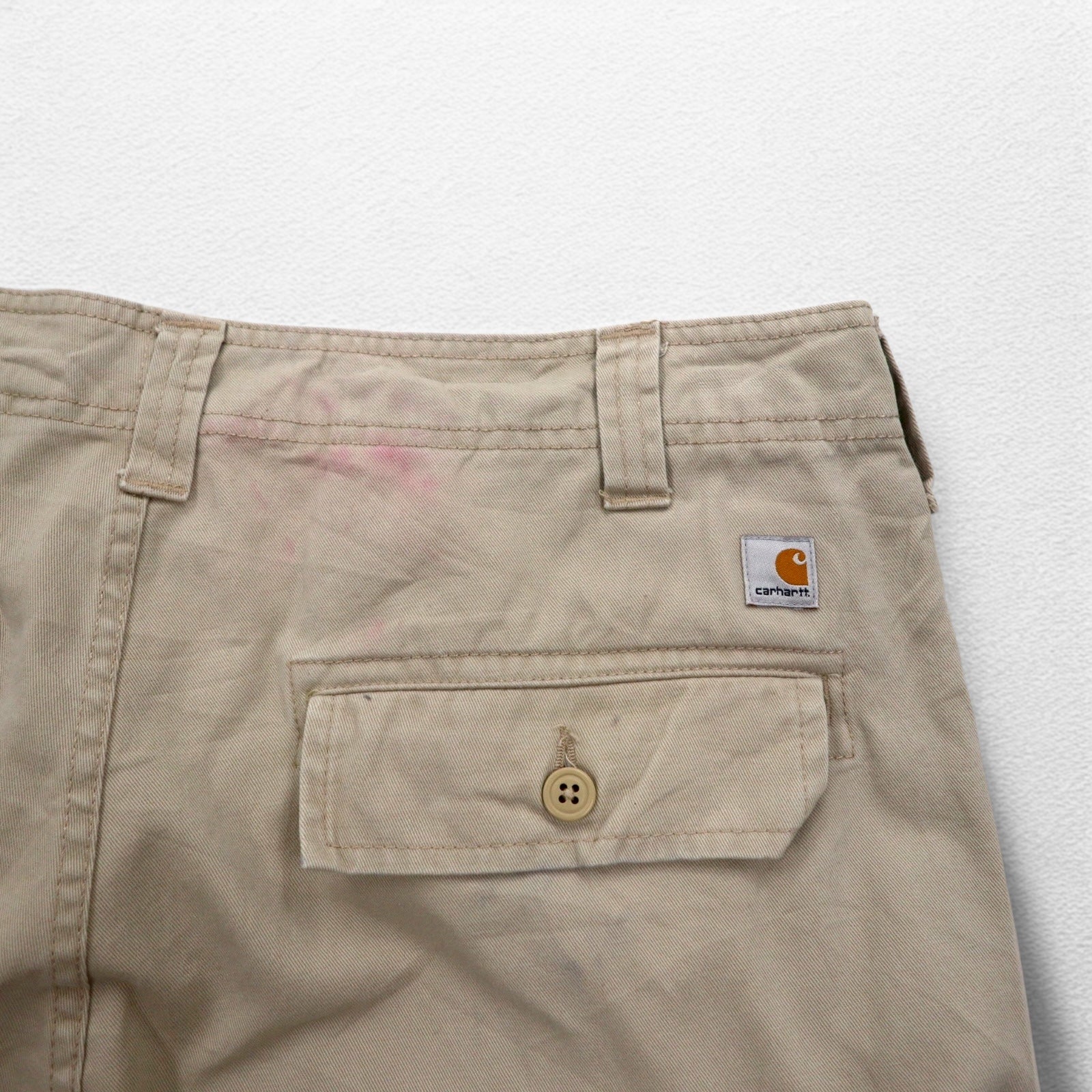 carhartt カーゴ ワークパンツ L ベージュ コットン B355 FDK