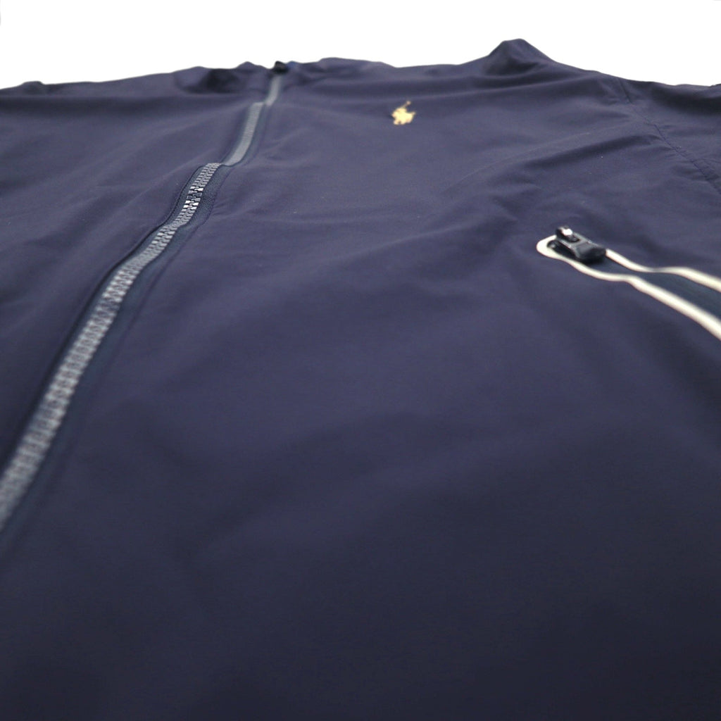 POLO GOLF RALPH LAUREN Giacca a guscio in nylon, taglia M, blu navy, impermeabile, elasticizzata, ricamo pony RSM CLASSIC