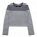 T BY ALEXANDER WANG T-shirt a maniche lunghe crop a righe M UNITED ARROWS (modello speciale) 1552-343-0101