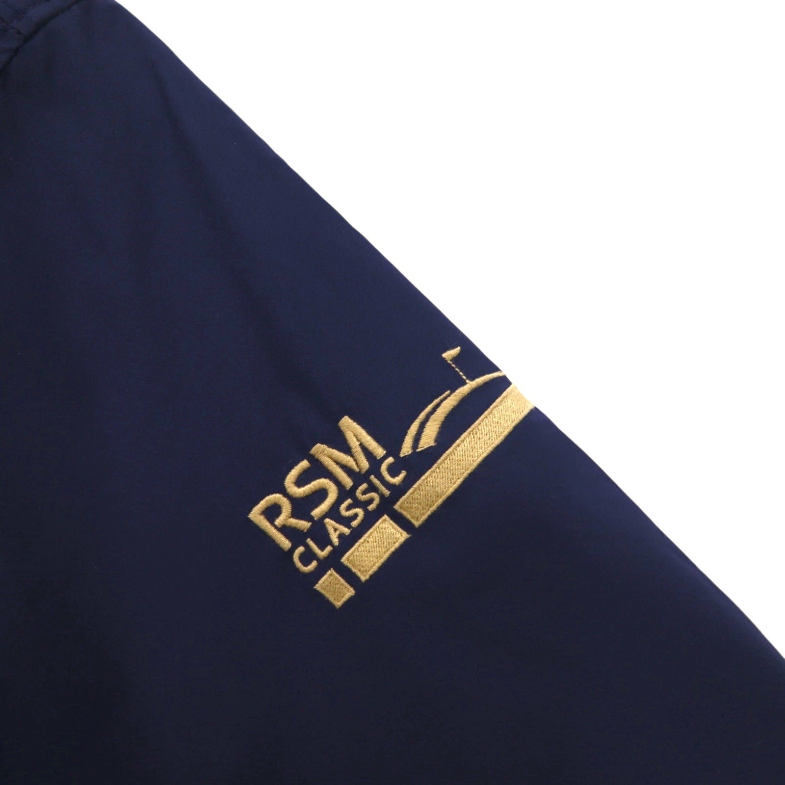 POLO GOLF RALPH LAUREN Giacca a guscio in nylon, taglia M, blu navy, impermeabile, elasticizzata, ricamo pony RSM CLASSIC