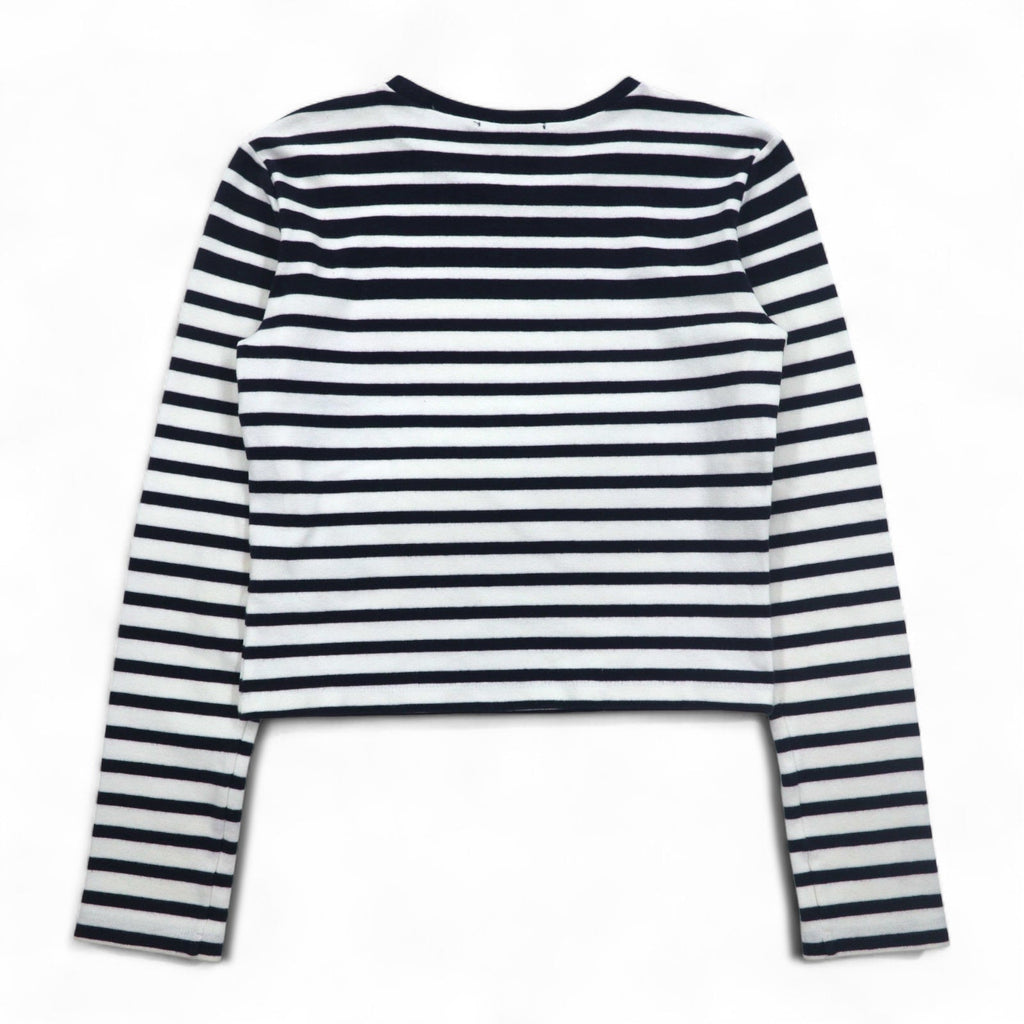T BY ALEXANDER WANG T-shirt a maniche lunghe crop a righe M UNITED ARROWS (modello speciale) 1552-343-0101