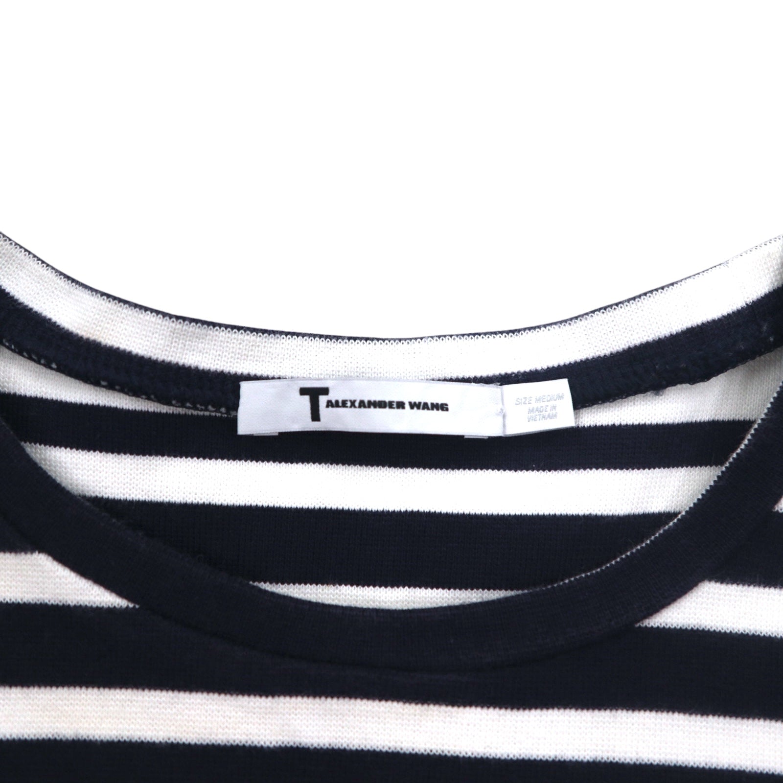 T BY ALEXANDER WANG T-shirt a maniche lunghe crop a righe M UNITED ARROWS (modello speciale) 1552-343-0101