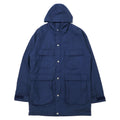 Woolrich Mountain Parka anni '70, taglia M, blu navy, poliestere, doppia cerniera, etichetta bianca, cerniera a goccia TALON