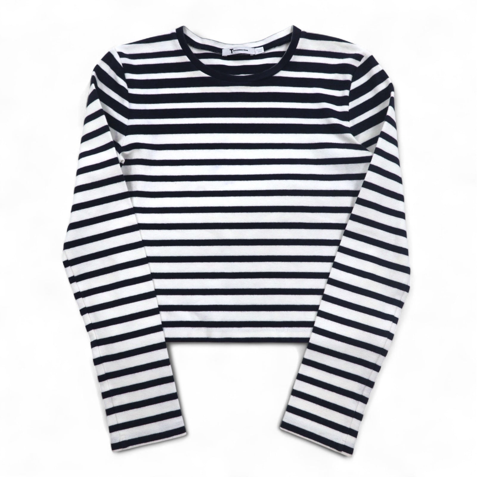 T BY ALEXANDER WANG T-shirt a maniche lunghe crop a righe M UNITED ARROWS (modello speciale) 1552-343-0101
