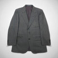 Burberrys Old Blazer Monopetto 2 Bottoni L Grigio Lana Gessato Sottile Made in Japan