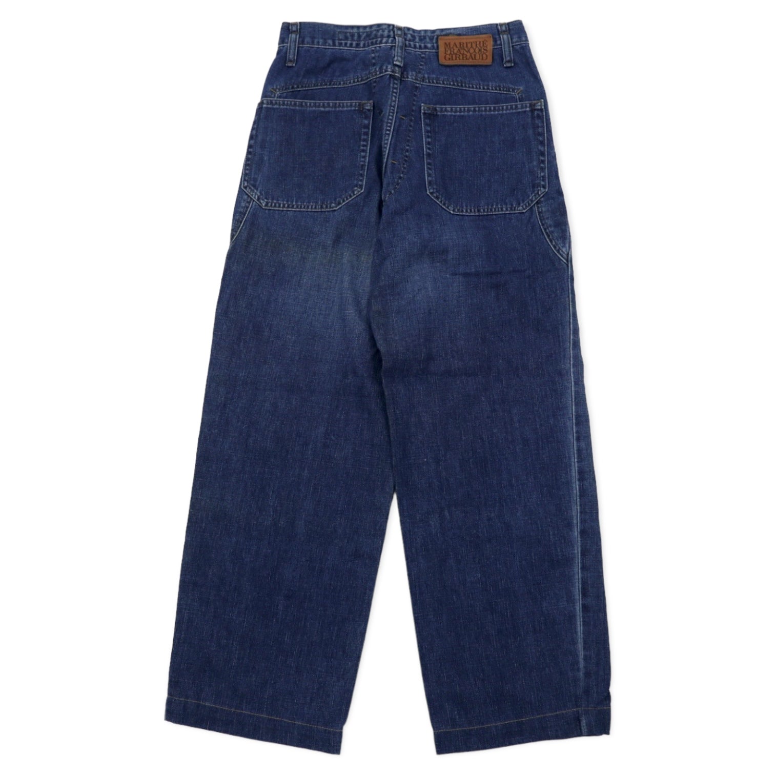 MARITHE FRANCOIS GIRBAUD Jeans affusolati a sacco S blu cotone chiusura lampo made in Japan
