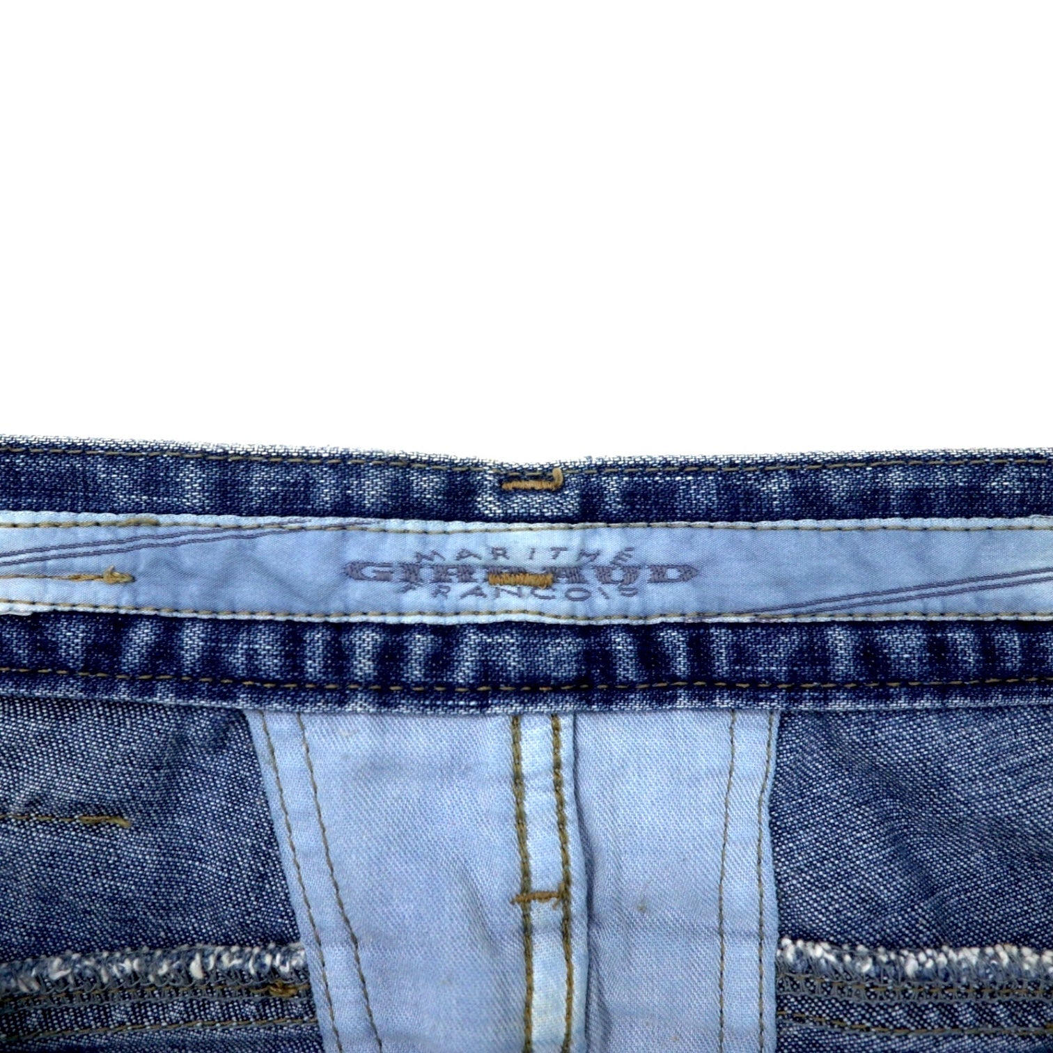MARITHE FRANCOIS GIRBAUD Jeans affusolati a sacco S blu cotone chiusura lampo made in Japan
