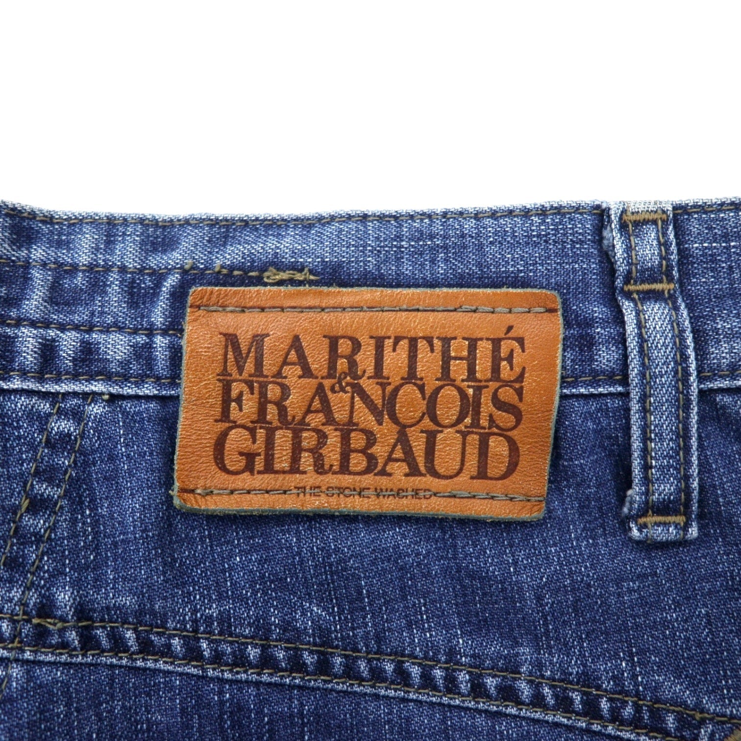 MARITHE FRANCOIS GIRBAUD Jeans affusolati a sacco S blu cotone chiusura lampo made in Japan