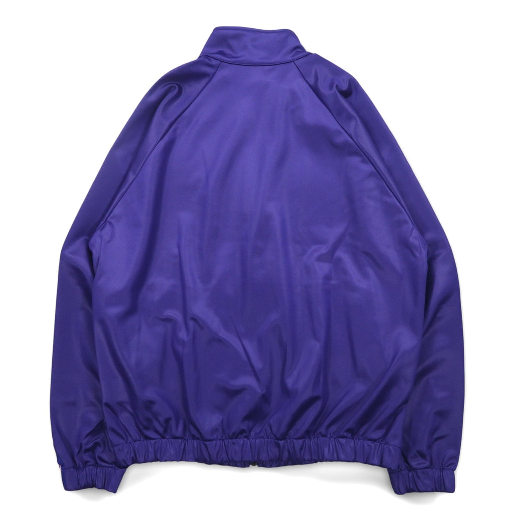 Giacca tuta Champion in jersey, taglia M, colore violetto, con logo script, nastro jacquard, modello C3-Q601, articolo nuovo.