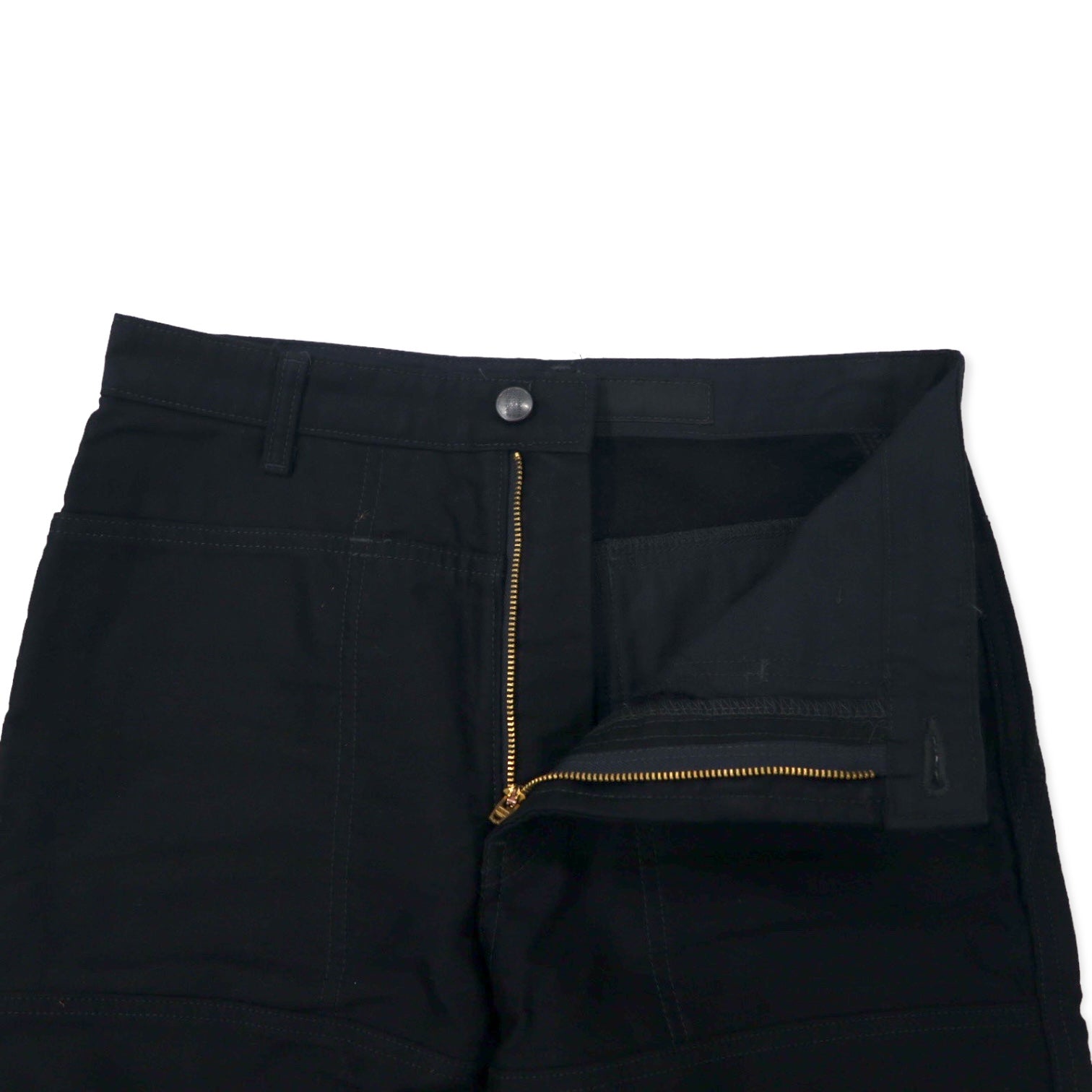 MARITHE FRANCOIS GIRBAUD Jeans neri a doppia cucitura denim taglia S, colore nero, in cotone, chiusura a zip, made in Japan