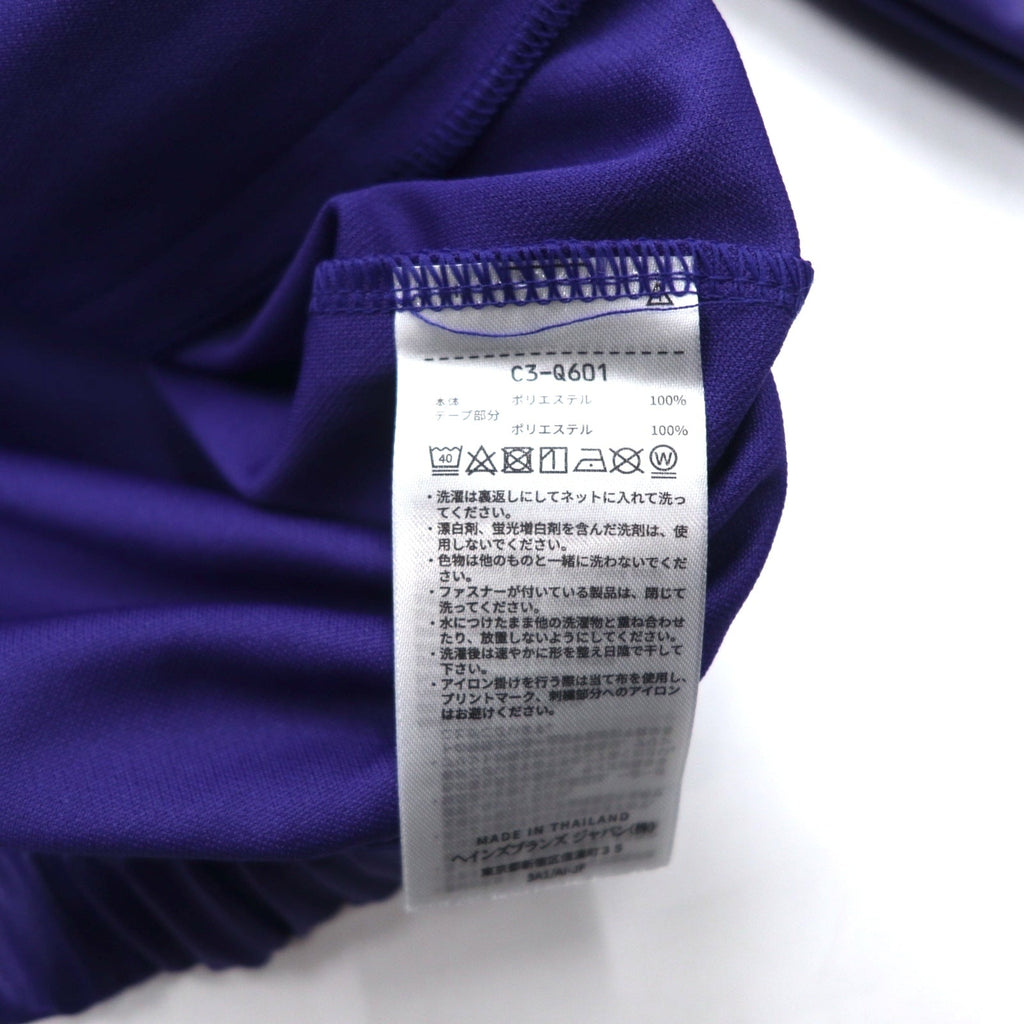 Giacca tuta Champion in jersey, taglia M, colore violetto, con logo script, nastro jacquard, modello C3-Q601, articolo nuovo.