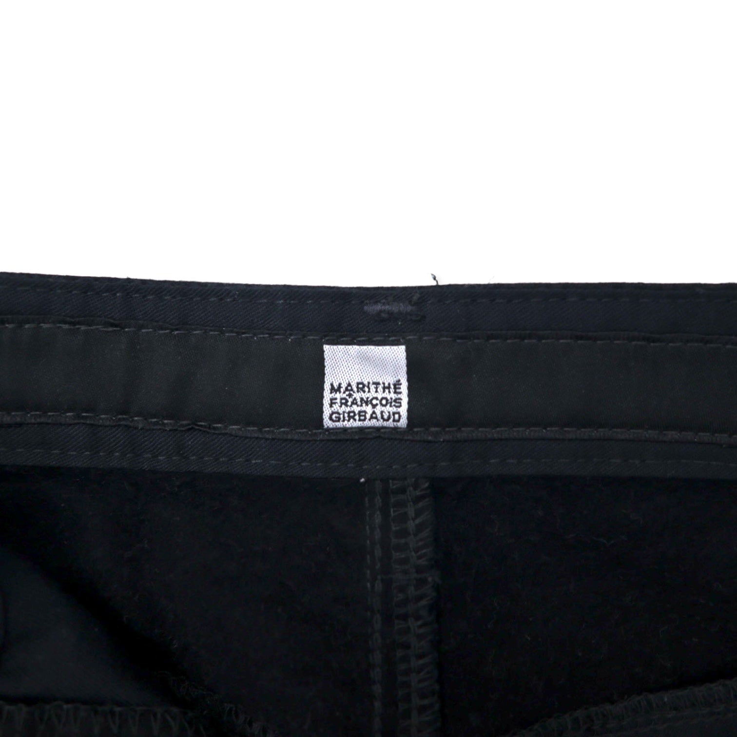 MARITHE FRANCOIS GIRBAUD Jeans neri a doppia cucitura denim taglia S, colore nero, in cotone, chiusura a zip, made in Japan
