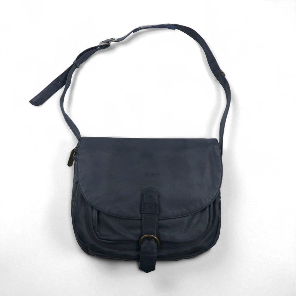 BREE Borsa a tracolla Navy Pelle liscia con patta