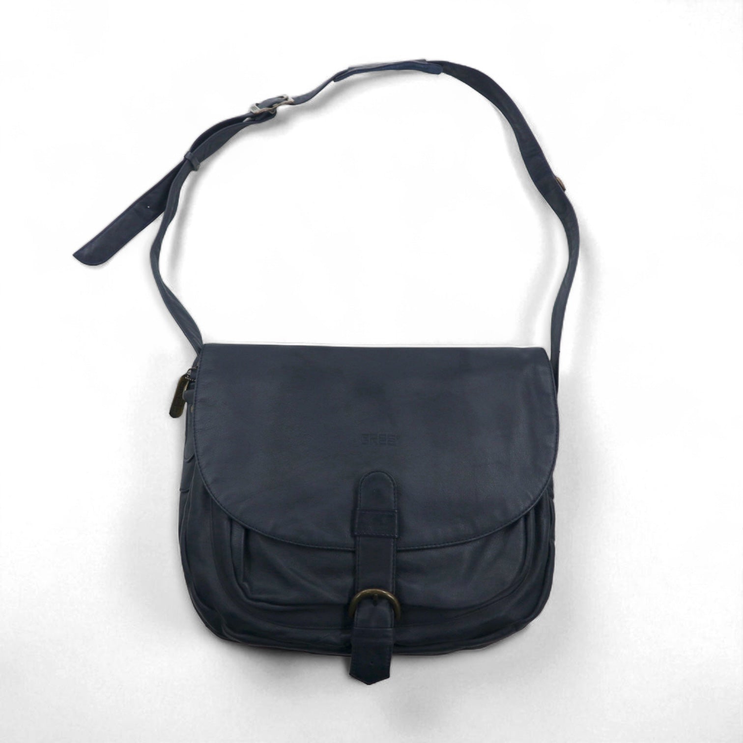BREE Borsa a tracolla Navy Pelle liscia con patta