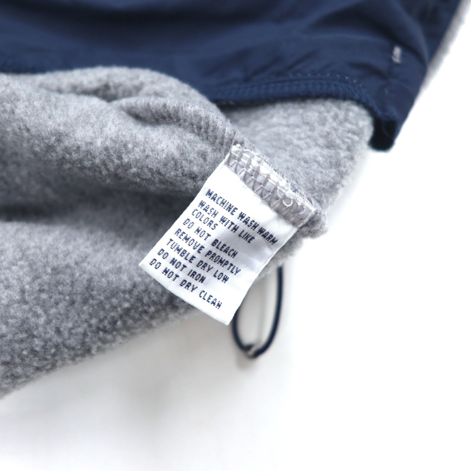POLO GOLF RALPH LAUREN anni '90, giacca in pile con mezza cerniera a scatto, taglia XL, grigio, poliestere, coulisse
