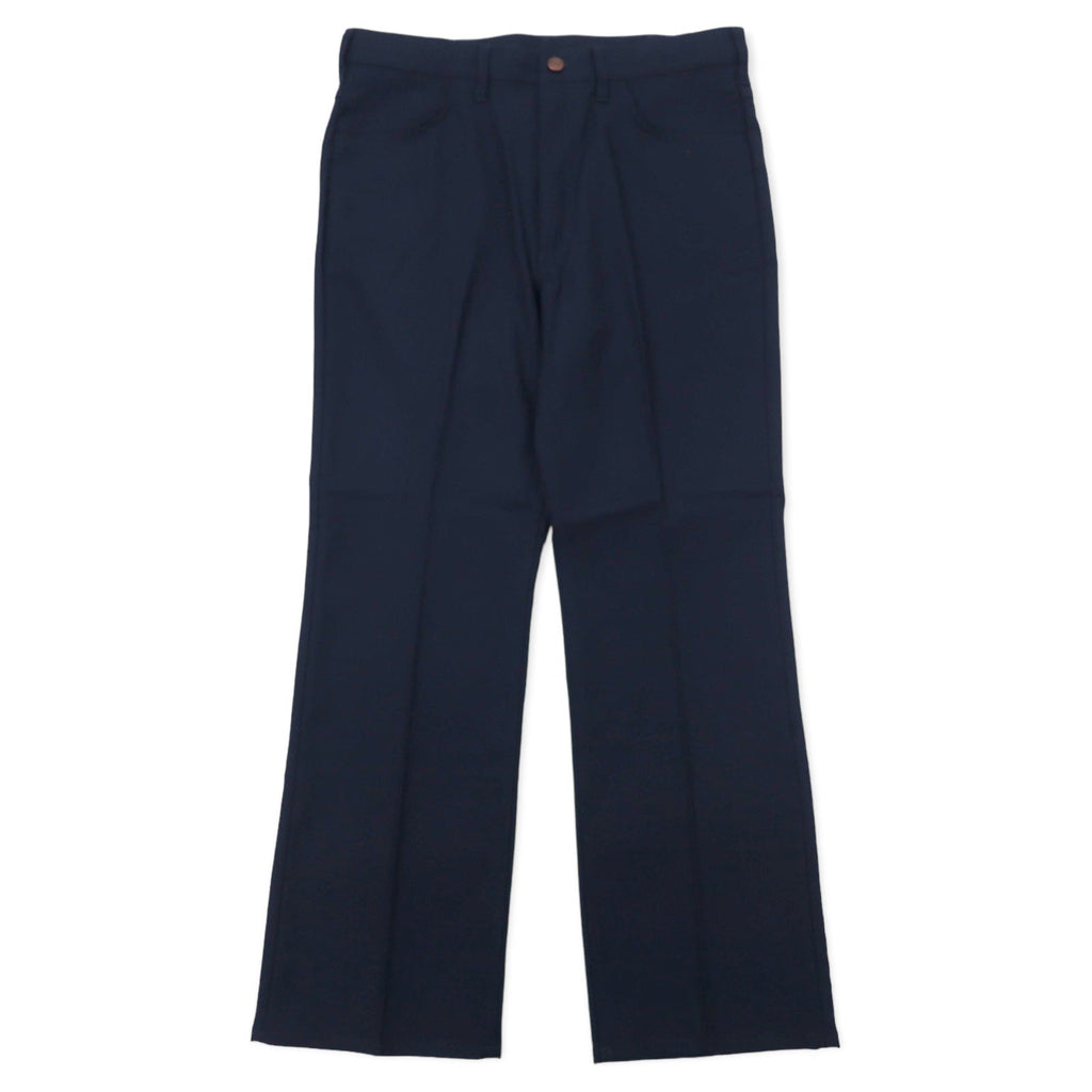 Wrangler Wrangler Slacks a zampa L blu navy poliestere con piega centrale WRANCHER DRESS WI1141-04L Articolo non utilizzato