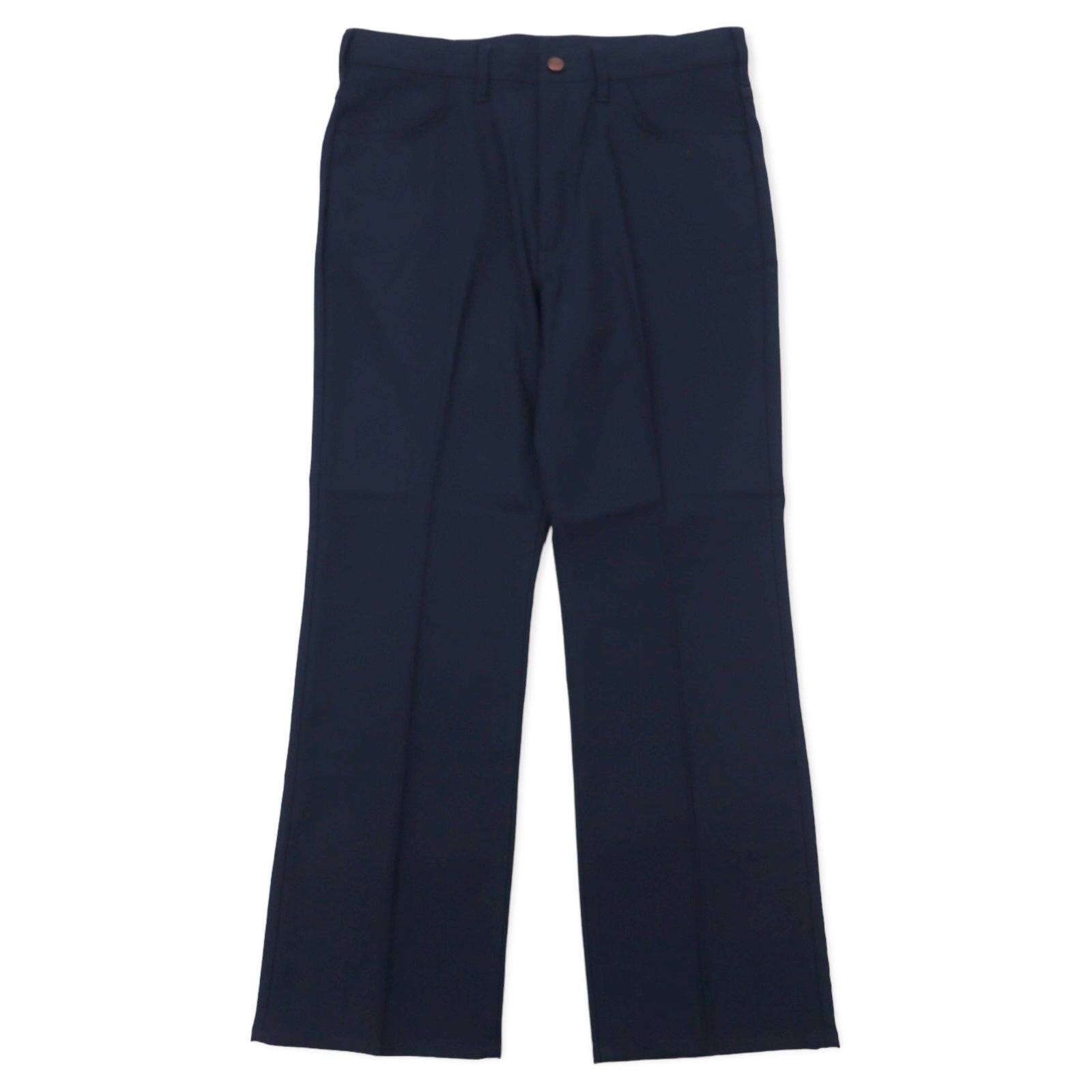 Wrangler ランチャー ドレス スラックスパンツ L ネイビー ポリエステル センタープレス WRANCHER DRESS WI1141-04L 未使用品