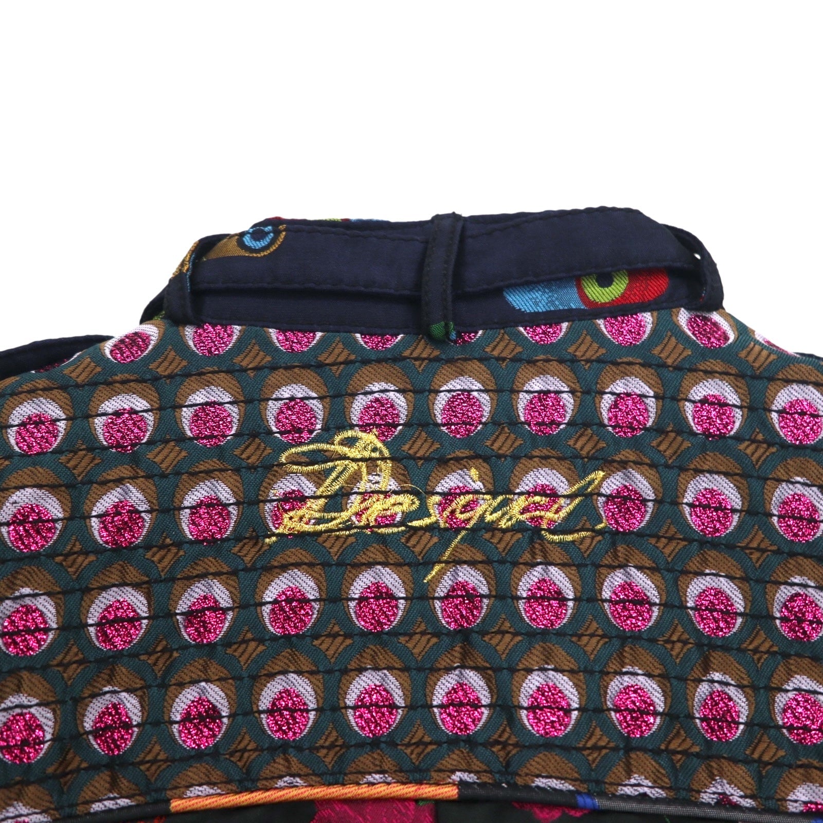 Giacca Chiodo Singola Desigual Fantasia Stampa Floreale Ricamata Nera Taglia M DAMEN JACKET 10E2980 Prodotto in Marocco