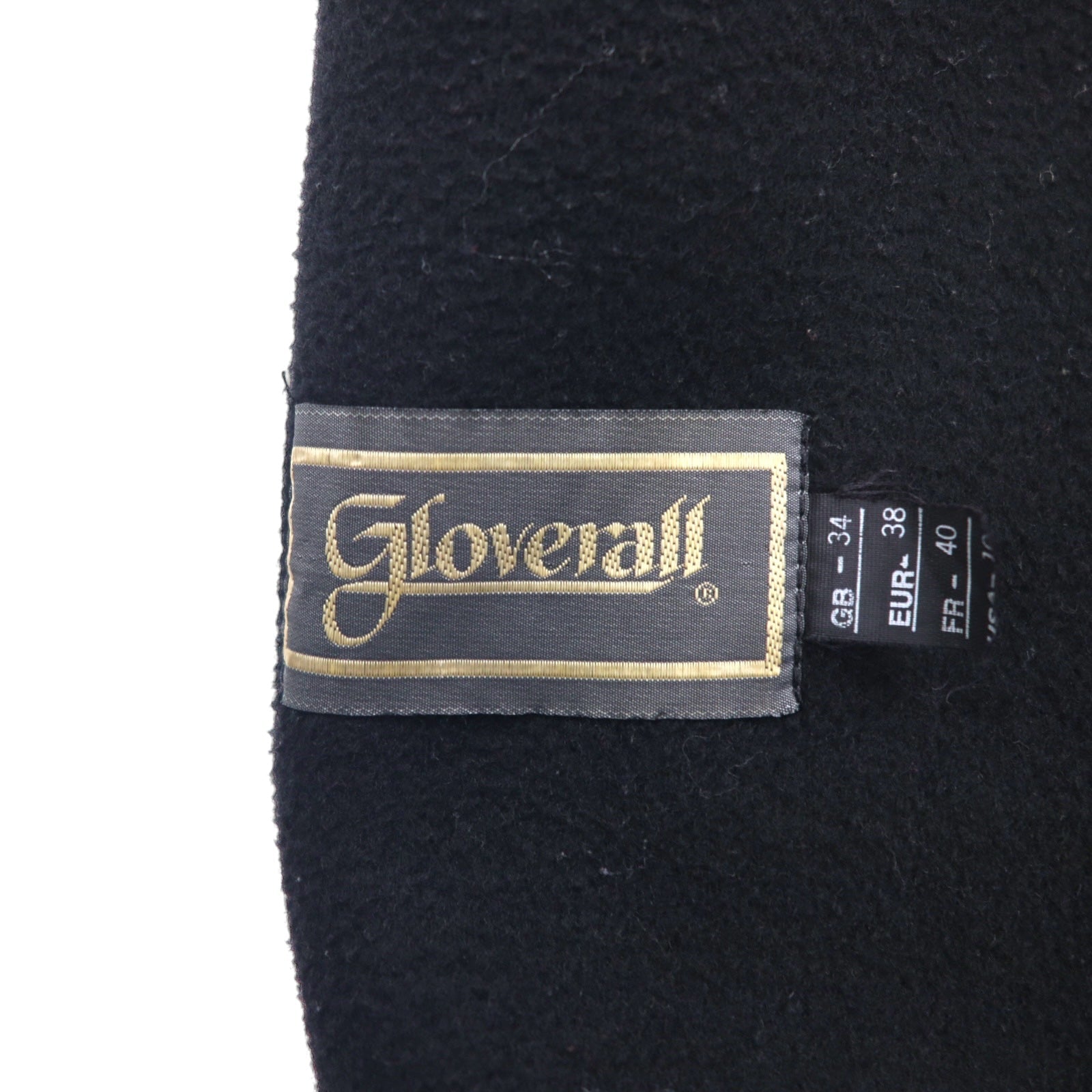 Gloverall Montgomery in melton di lana, made in Inghilterra, taglia M, nero, con alamari