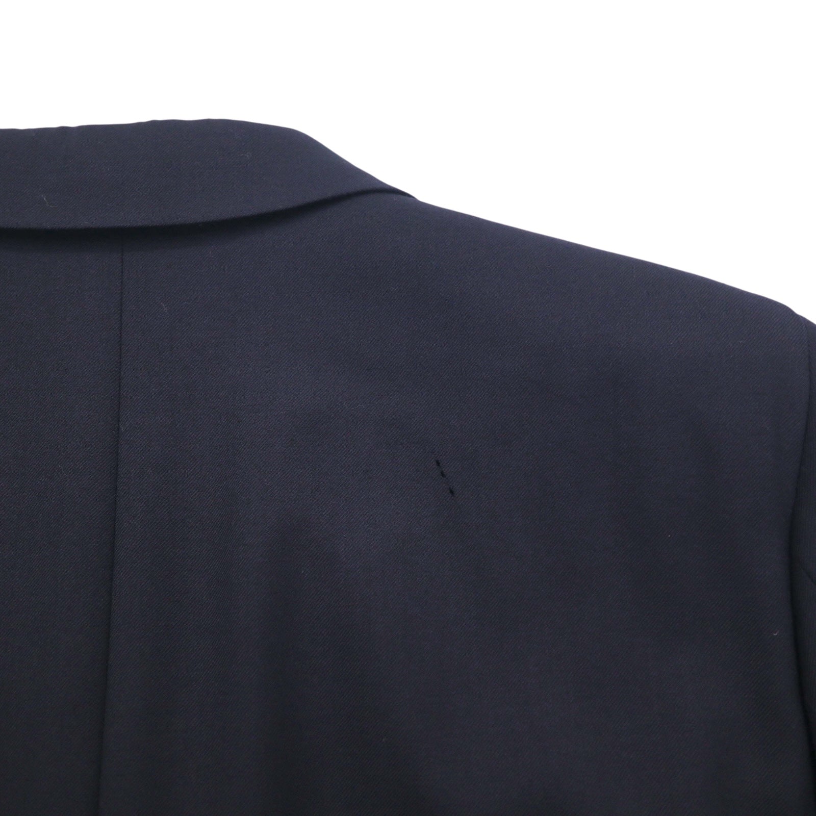 BURBERRY Giacca sartoriale 3 bottoni in misto cashmere, blazer blu navy, taglia S, lana, bottoni dorati, made in Japan