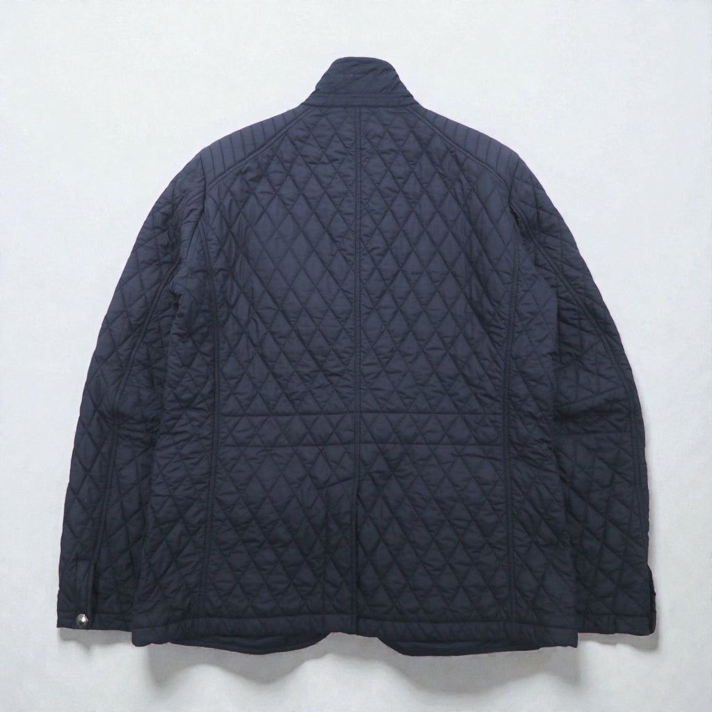 BELSTAFF キルティングジャケット Petersham Blazer LIMITED EDITION XXL 4ポケット 裏地チェック 中綿 チンストラップ 71050158 ルーマニア製