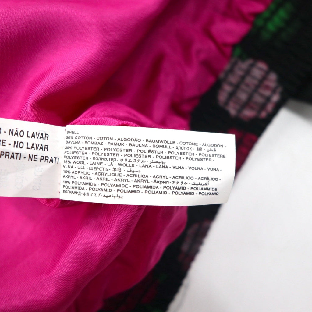 Giacca Chiodo Singola Desigual Fantasia Stampa Floreale Ricamata Nera Taglia M DAMEN JACKET 10E2980 Prodotto in Marocco
