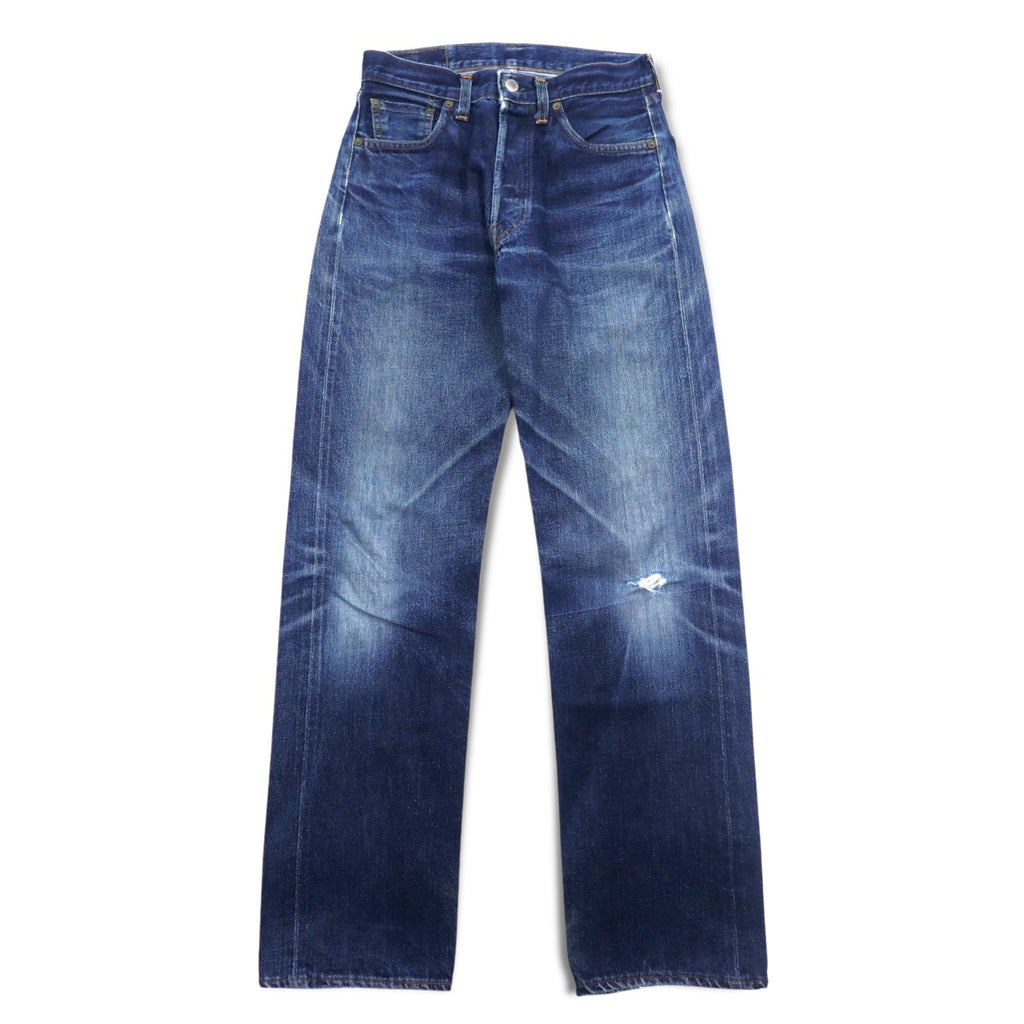 Levi's anni '90, Made in USA, Valencia Factory 501XX Big E Selvedge Jeans, Taglia S, Indaco Blu, Bottoni 555