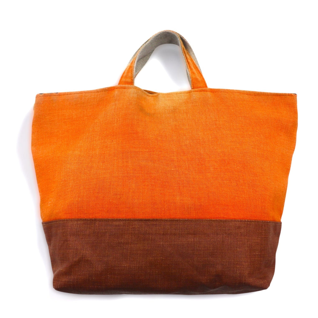 BAN INOUE Hata Borsa tote in canapa di lino Arancione Lino Fabbricata in Giappone