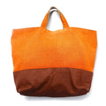 BAN INOUE Hata Borsa tote in canapa di lino Arancione Lino Fabbricata in Giappone