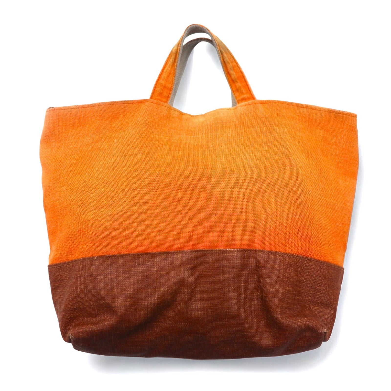 BAN INOUE Hata Borsa tote in canapa di lino Arancione Lino Fabbricata in Giappone