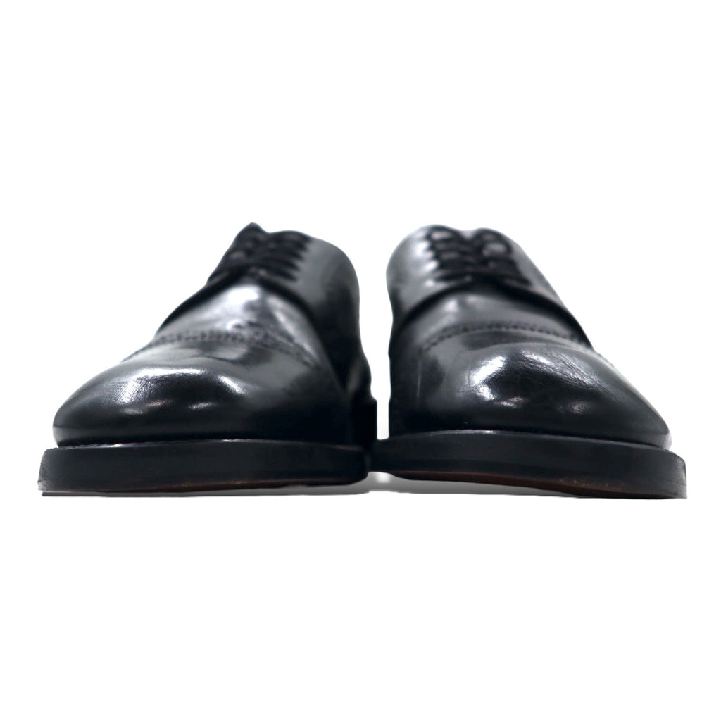 Sir Edward Scarpe eleganti Made in Italy 26.5cm Nere Pelle Quarter Brogue Punta dritta