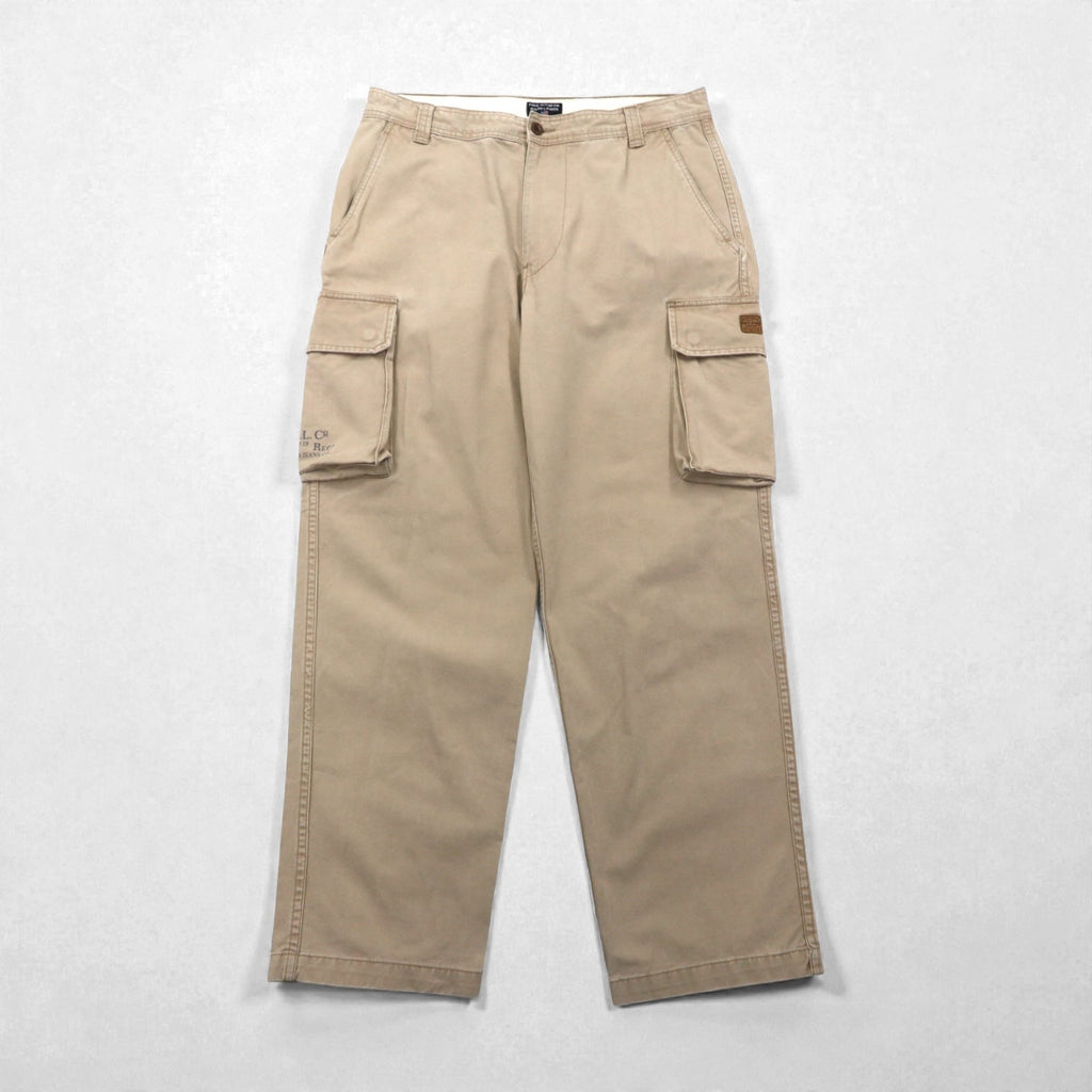 POLO JEANS CO. RALPH LAUREN 90年代 ワイド カーゴ チノパンツ L ベージュ ワーク
