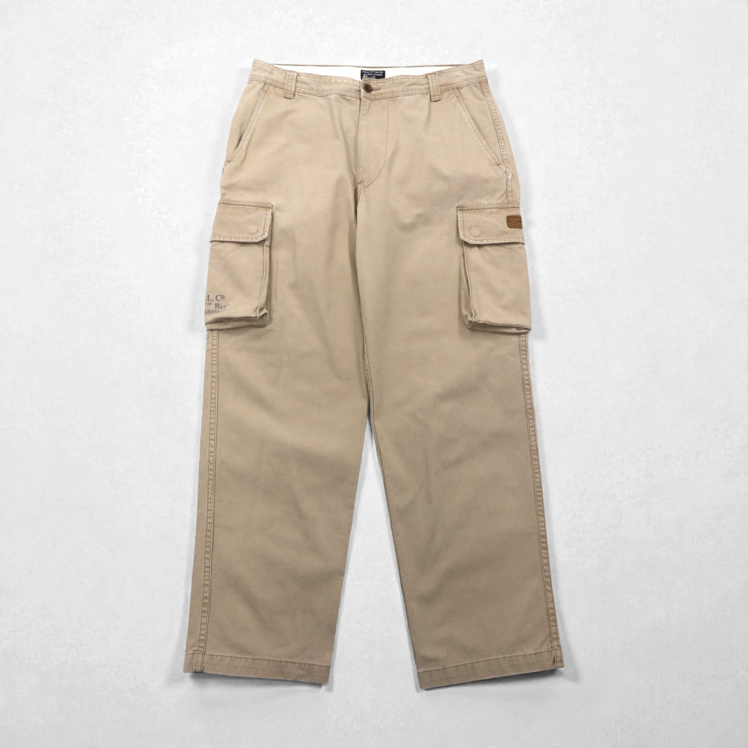POLO JEANS CO. RALPH LAUREN 90年代 ワイド カーゴ チノパンツ L ベージュ ワーク