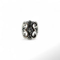 Vintage Indian Jewelry Anello largo vintage di gioielli indiani, misura 18, argento