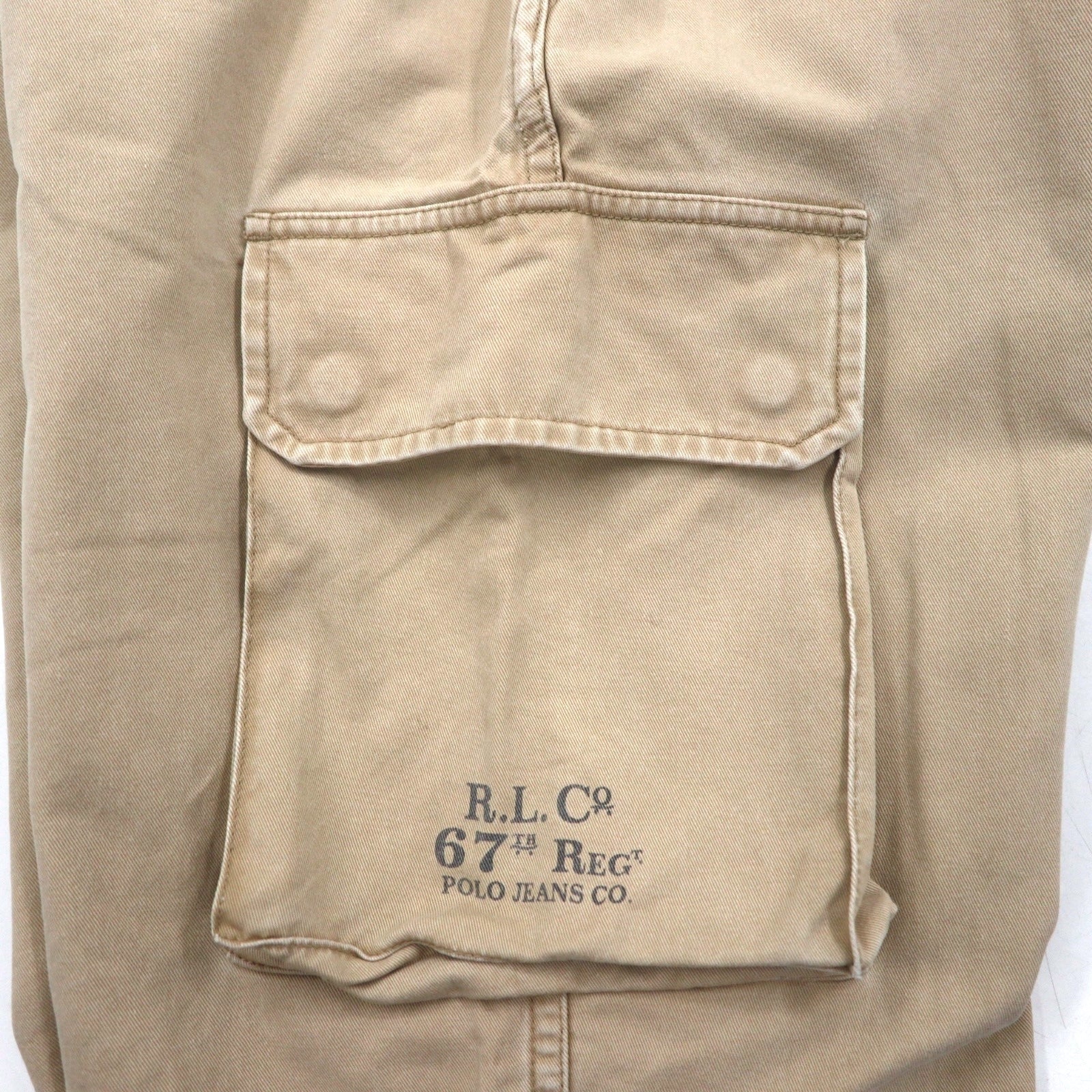 POLO JEANS CO. RALPH LAUREN 90年代 ワイド カーゴ チノパンツ L ベージュ ワーク