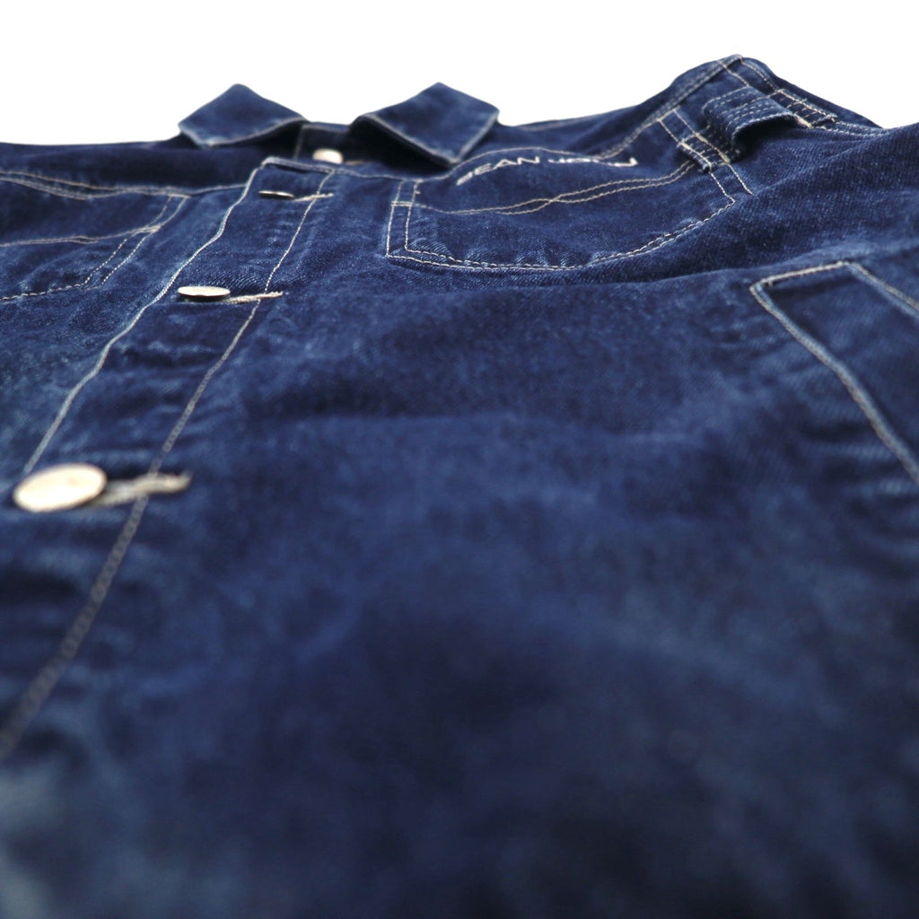 SEAN JOHN Giacca di Jeans anni 2000 M Indaco Blu Logo ricamato