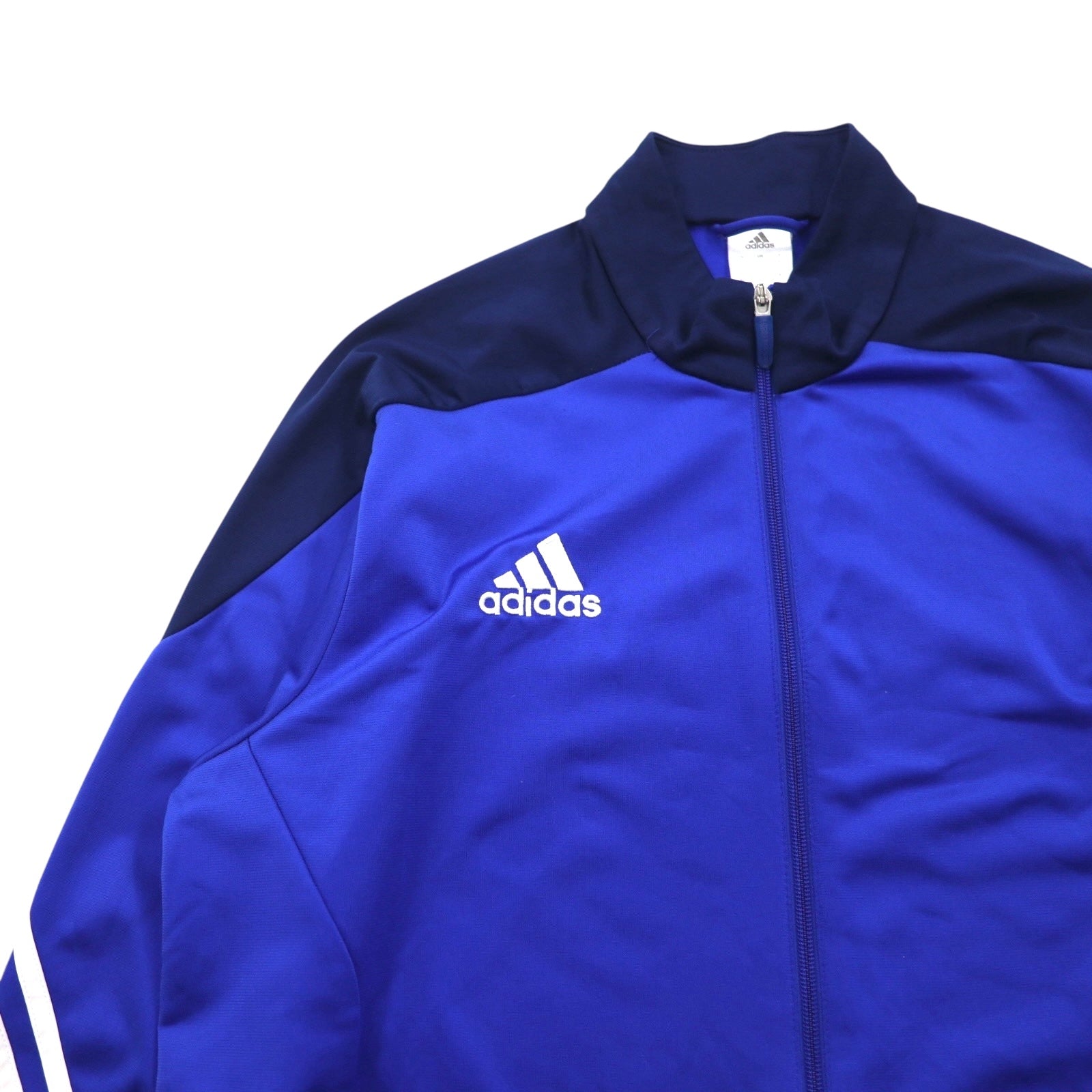 adidas Giacca da pista 3 strisce, in jersey, 4XL, blu, poliestere, F49711
