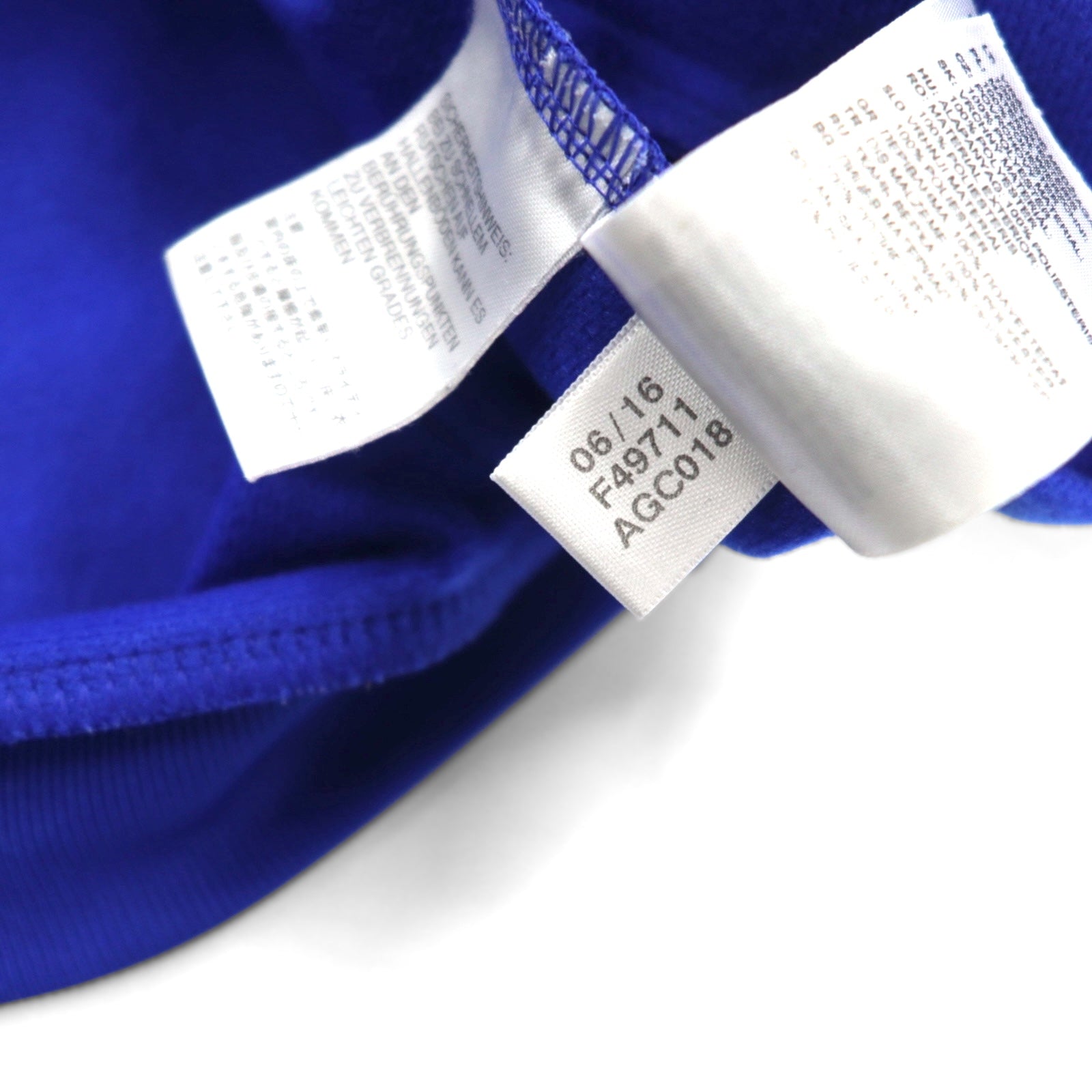 adidas Giacca da pista 3 strisce, in jersey, 4XL, blu, poliestere, F49711