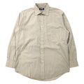 CHAPS RALPH LAUREN anni '90 camicia elegante L beige cotone Made in Japan