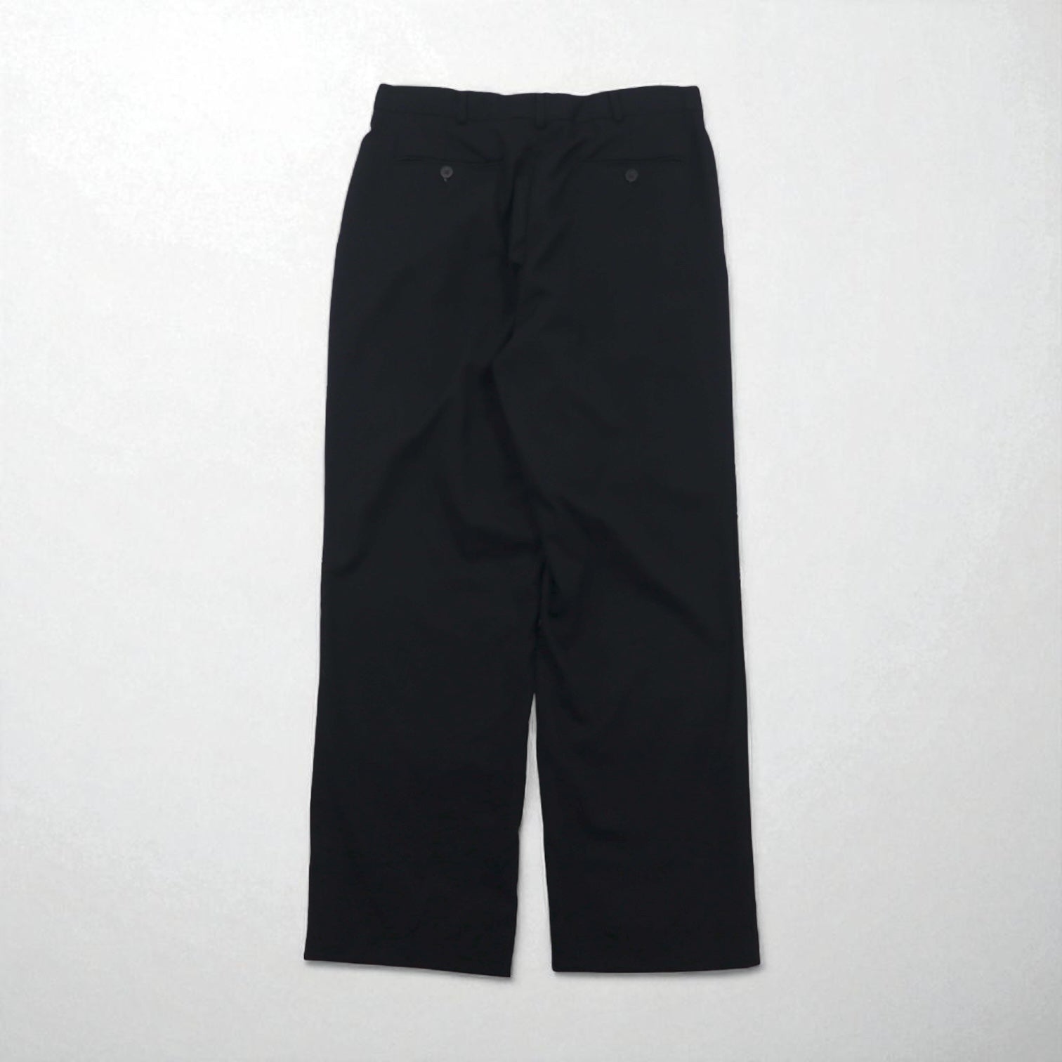 nautica anni '90 Super 100's Pantaloni larghi a due pinces L neri in lana
