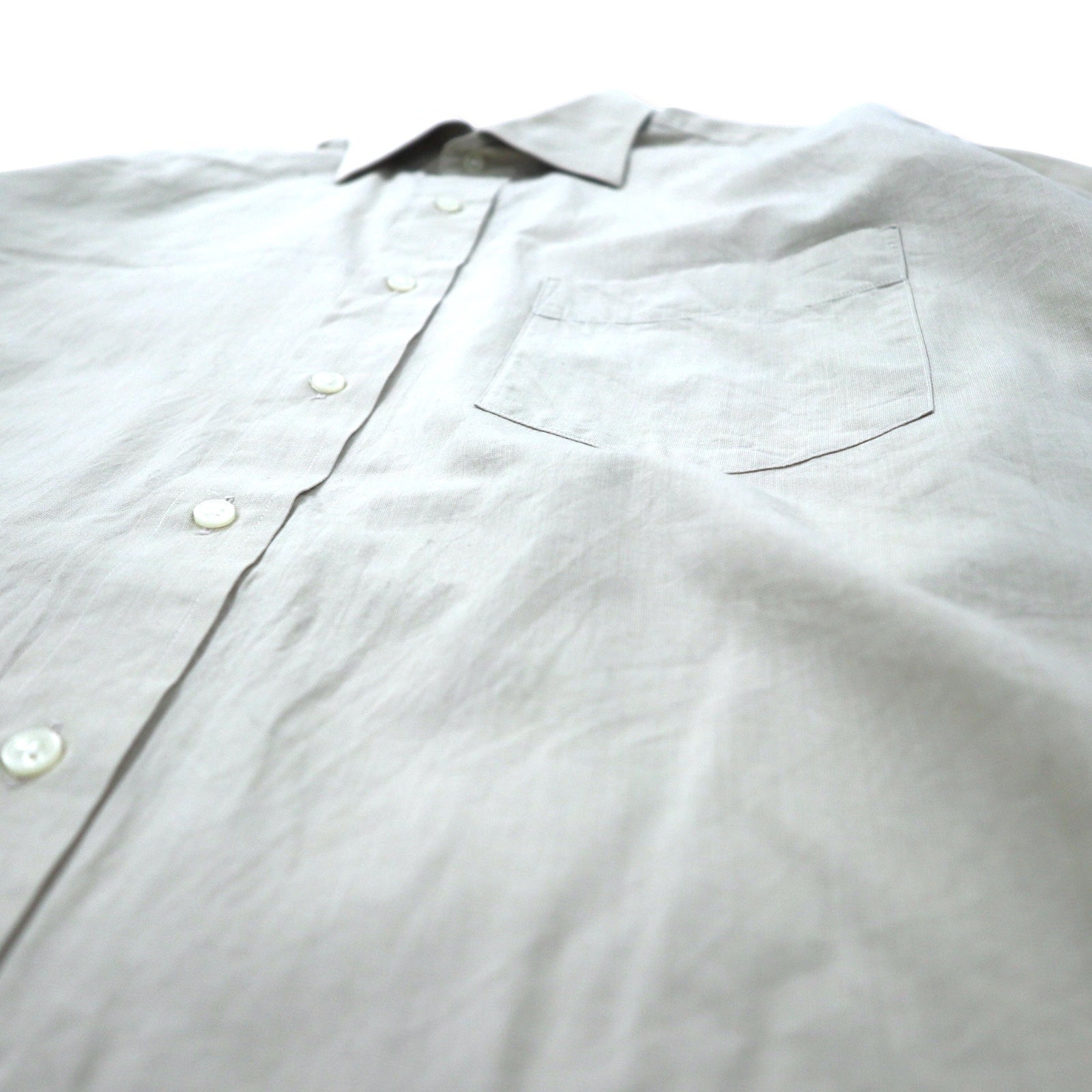 CHAPS RALPH LAUREN anni '90 camicia elegante L beige cotone Made in Japan