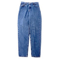 Levi's USA 90s 550 Relaxed Fit Tapered Jeans Taglia 10 Blu Ice Wash Cotone Bottone retro 512