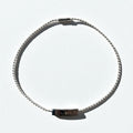 GUCCI Collana Choker con catena a palline vintage Argento 925 con placchetta logo Fabbricato in Italia